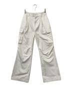 gajessガジェス）の古着「25SS Claire Cargo Pants/クレアカーゴパンツ」｜ホワイト