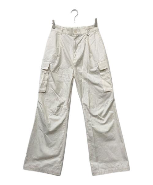 gajess（ガジェス）Gajess (ガジェス) 25SS Claire Cargo Pants/クレアカーゴパンツ ホワイト サイズ:Sの古着・服飾アイテム