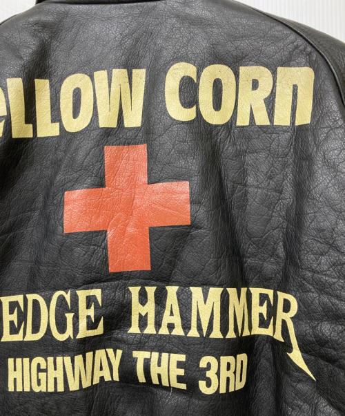 YELLOW CORN（イエローコーン）YELLOW CORN (イエローコーン) レザージャケット ブラック サイズ:Freeの古着・服飾アイテム