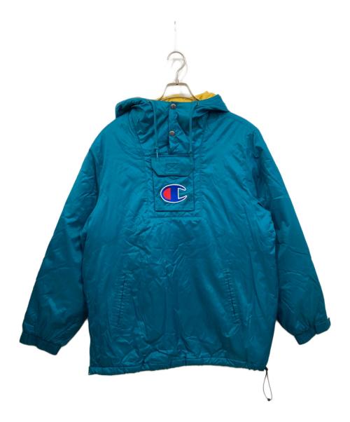Champion（チャンピオン）Champion (チャンピオン) SUPREME (シュプリーム) Pullover Parka / プルオーバーパーカ ブルー サイズ:Lの古着・服飾アイテム
