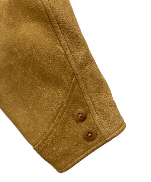 RRL（ダブルアールエル）RRL (ダブルアールエル) WALKER DEERSKIN JACKET ベージュ サイズ:Sの古着・服飾アイテム