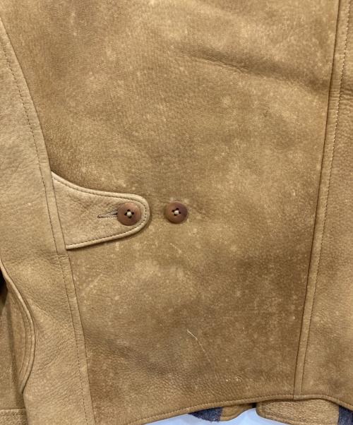 RRL（ダブルアールエル）RRL (ダブルアールエル) WALKER DEERSKIN JACKET ベージュ サイズ:Sの古着・服飾アイテム