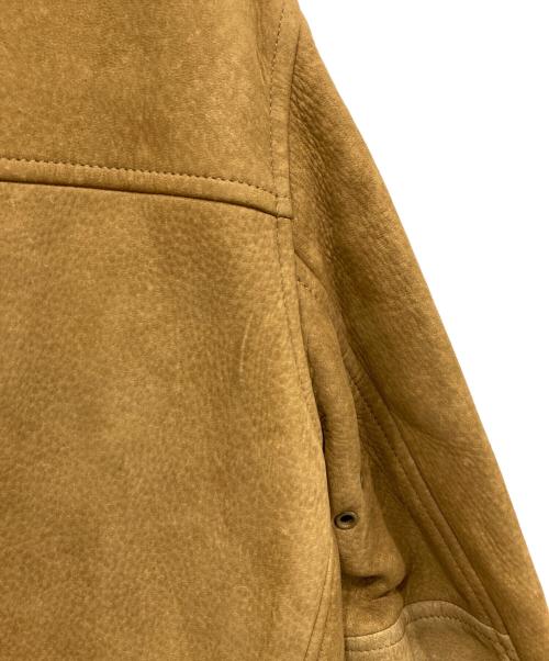 RRL（ダブルアールエル）RRL (ダブルアールエル) WALKER DEERSKIN JACKET ベージュ サイズ:Sの古着・服飾アイテム