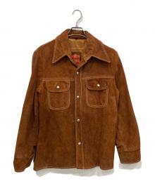 USED（ユーズド）の古着「ヴィンテージレザージャケット」｜ブラウン