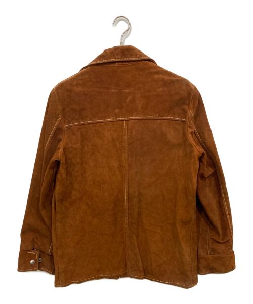 USED（ユーズド）USED (ユーズド) ヴィンテージレザージャケット ブラウン サイズ:38の古着・服飾アイテム