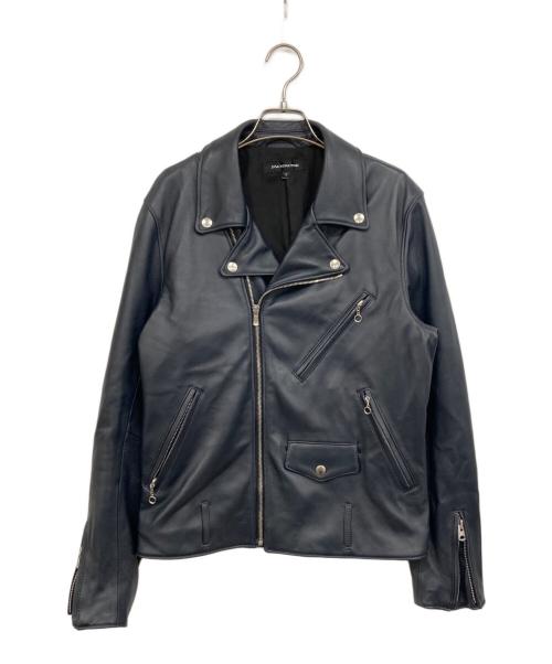 JACKROSE（ジャックローズ）JACKROSE (ジャックローズ) ダブルライダースジャケット ネイビー サイズ:Mの古着・服飾アイテム
