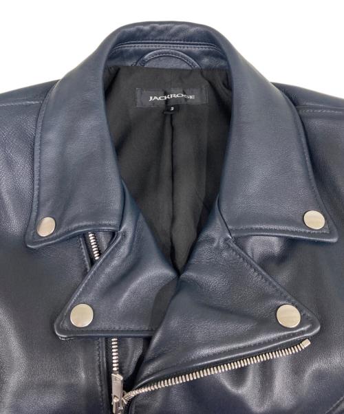 JACKROSE（ジャックローズ）JACKROSE (ジャックローズ) ダブルライダースジャケット ネイビー サイズ:Mの古着・服飾アイテム