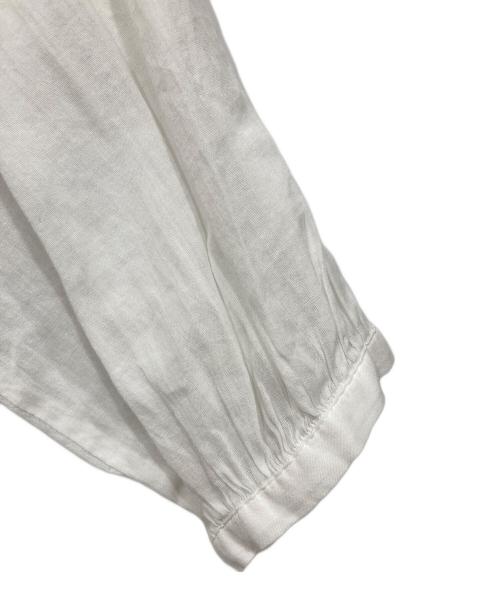 ichi（イチ）ichi (イチ) リネンコットンギャザーシャツワンピース ホワイト サイズ:Freeの古着・服飾アイテム