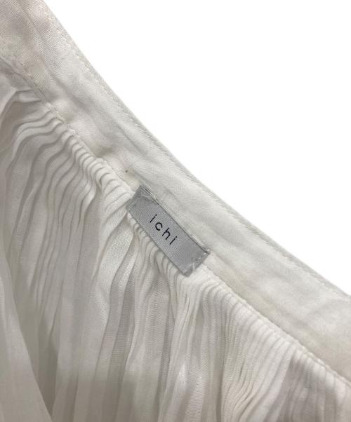 ichi（イチ）ichi (イチ) リネンコットンギャザーシャツワンピース ホワイト サイズ:Freeの古着・服飾アイテム