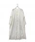 ichi（イチ）の古着「リネンコットンギャザーシャツワンピース」｜ホワイト