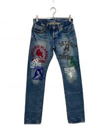 Hysteric Glamour（ヒステリックグラマー）の古着「スタッズデニムパンツ」｜インディゴ