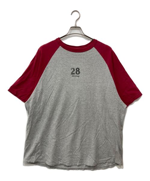 THE Disney Store（ザ ディズニー ストア）THe DISNEY STORE (ザ ディズニー ストア) ラグランTシャツ エンジ×グレー サイズ:XXLの古着・服飾アイテム