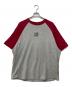 THe DISNEY STORE（ザ ディズニー ストア）の古着「ラグランTシャツ」｜エンジ×グレー