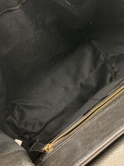 POLENE（ポレーヌ）POLENE (ポレーヌ) 2WAYレザーショルダーバッグ ブラックの古着・服飾アイテム