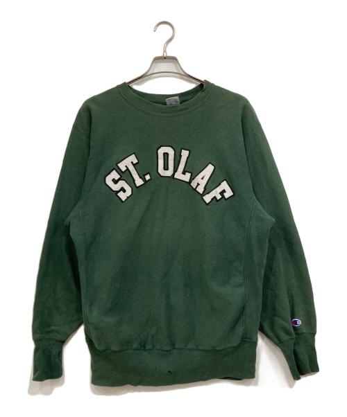 Champion（チャンピオン）Champion (チャンピオン) リバースウィーブスウェット　USA製 90s  グリーン サイズ:XLの古着・服飾アイテム