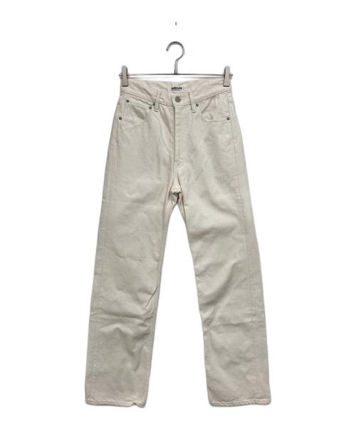 AURALEE（オーラリー）AURALEE (オーラリー) デニムパンツ アイボリー サイズ:25の古着・服飾アイテム