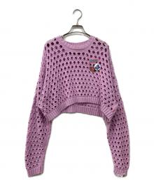 Aape BY A BATHING APE（エーエイプ バイ アベイシングエイプ）の古着「クロップド セーター」｜ピンク