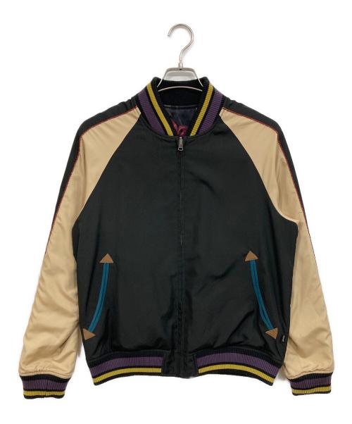 glamb（グラム）glamb (グラム) ジョルノ・ジョバァーナスカジャケット　ジョジョコラボ ブラックの古着・服飾アイテム