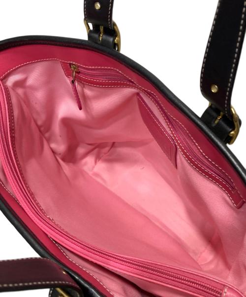 COACH（コーチ）COACH (コーチ) ストロートートバッグ ブラック×ホワイトの古着・服飾アイテム