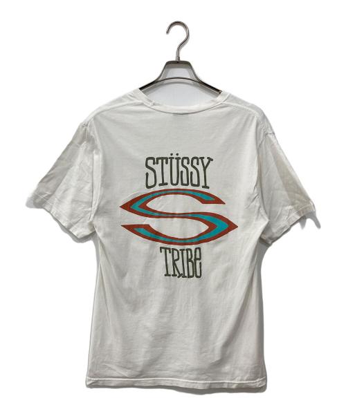stussy（ステューシー）stussy (ステューシー) SロゴプリントTEE ホワイト サイズ:Mの古着・服飾アイテム