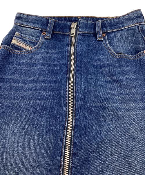 DIESEL（ディーゼル）DIESEL (ディーゼル) ペンシルジップデニムスカート インディゴ サイズ:24(61㎝)の古着・服飾アイテム