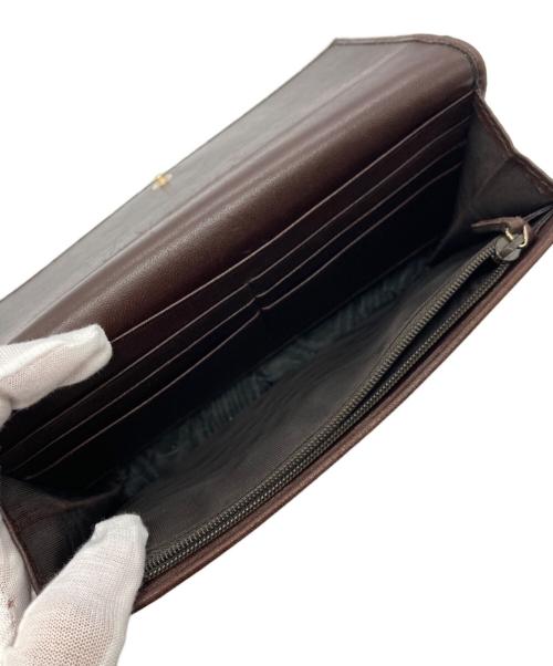 GUCCI（グッチ）GUCCI (グッチ) 長財布 ブラウンの古着・服飾アイテム