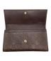 中古・古着 GUCCI (グッチ) 長財布 ブラウン：6000円