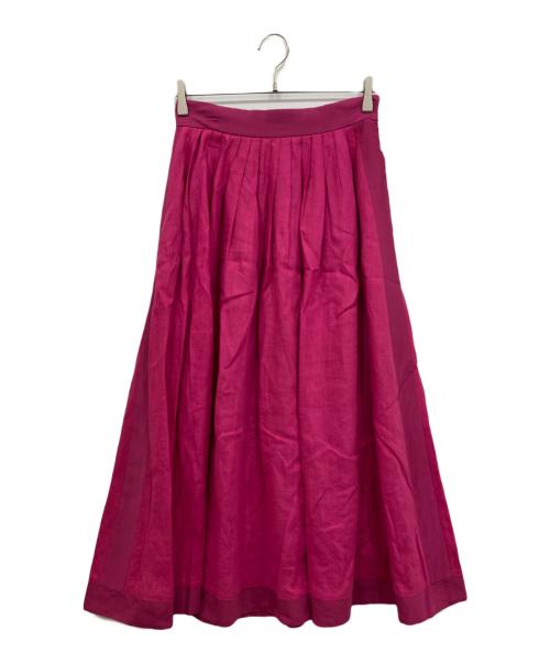 ebure（エブール）EBURE (エブール) リネンスカート ショッキングピンク サイズ:38の古着・服飾アイテム