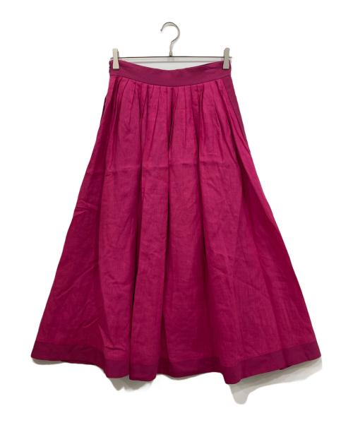 ebure（エブール）EBURE (エブール) リネンスカート ショッキングピンク サイズ:38の古着・服飾アイテム