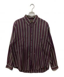 Eddie Bauer（エディーバウアー）の古着「ストライプBDシャツ」｜パープル