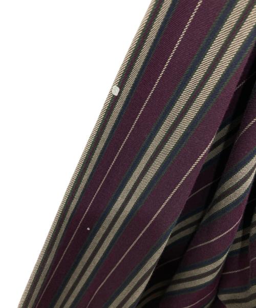 Eddie Bauer（エディーバウアー）Eddie Bauer (エディーバウアー) ストライプBDシャツ パープル サイズ:XLの古着・服飾アイテム