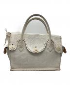 Carving Tribesカービングトライブス）の古着「ハンドバッグ」｜ホワイト