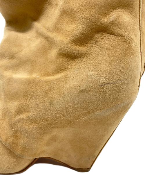 Martin Margiela22（マルタン・マルジェラ22）Martin Margiela22 (マルタン・マルジェラ22) スウェードショートブーツ ベージュ サイズ:36 1/2の古着・服飾アイテム