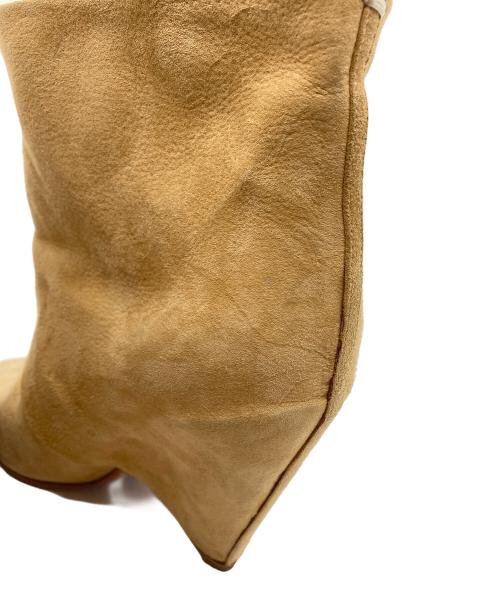 Martin Margiela22（マルタン・マルジェラ22）Martin Margiela22 (マルタン・マルジェラ22) スウェードショートブーツ ベージュ サイズ:36 1/2の古着・服飾アイテム