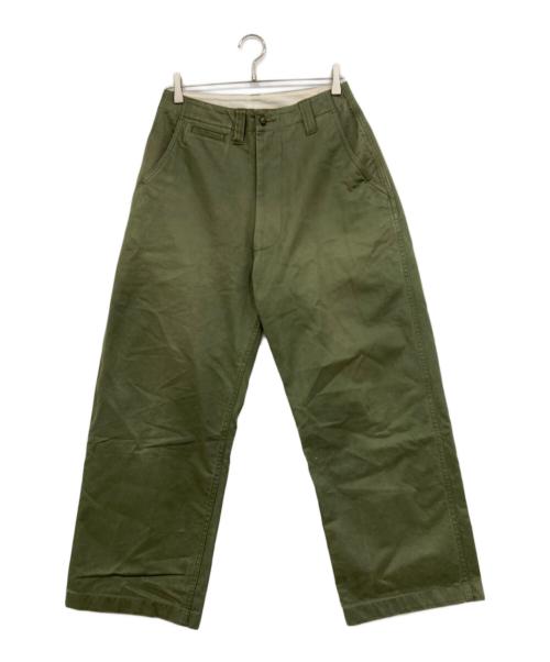E.TAUTZ（イートーツ）E.TAUTZ (イートーツ) ワイドチノパン　96-04-84-04027 カーキ サイズ:30の古着・服飾アイテム