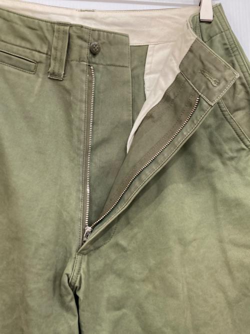 E.TAUTZ（イートーツ）E.TAUTZ (イートーツ) ワイドチノパン　96-04-84-04027 カーキ サイズ:30の古着・服飾アイテム