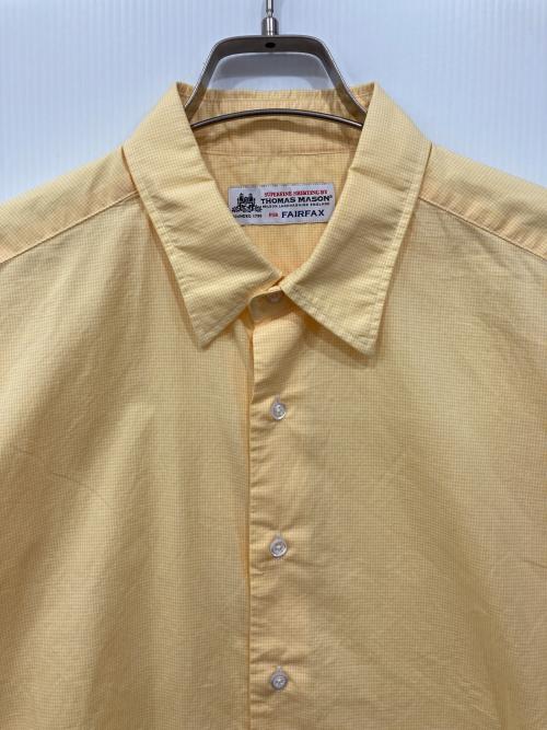 THOMAS MASON（トーマスメイソン）THOMAS MASON (トーマスメイソン) チェックシャツ イエロー サイズ:Lの古着・服飾アイテム