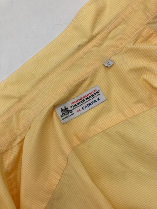THOMAS MASON（トーマスメイソン）THOMAS MASON (トーマスメイソン) チェックシャツ イエロー サイズ:Lの古着・服飾アイテム