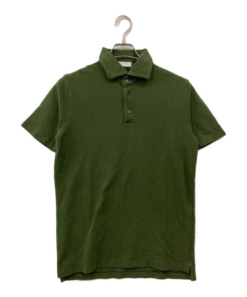 Cruciani（クルチアーニ）Cruciani (クルチアーニ) 鹿の子ポロシャツ オリーブ サイズ:48の古着・服飾アイテム