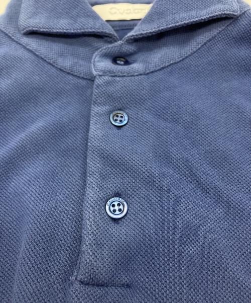 Cruciani（クルチアーニ）Cruciani (クルチアーニ) 鹿の子ポロシャツ ブルー サイズ:48の古着・服飾アイテム