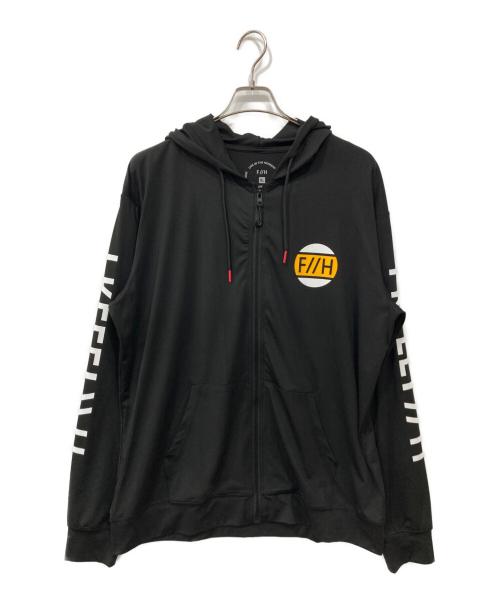 F//H（エフエイチ）F//H (エフエイチ) ジップパーカー ブラック サイズ:XLの古着・服飾アイテム