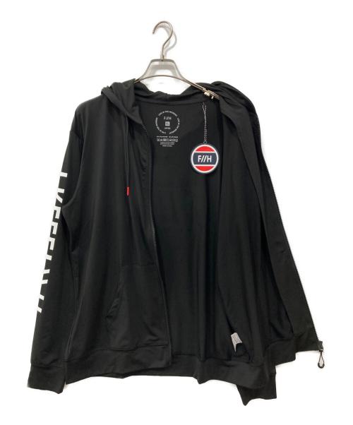 F//H（エフエイチ）F//H (エフエイチ) ジップパーカー ブラック サイズ:XLの古着・服飾アイテム