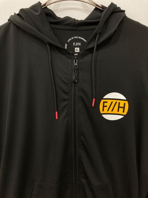 F//H（エフエイチ）F//H (エフエイチ) ジップパーカー ブラック サイズ:XLの古着・服飾アイテム