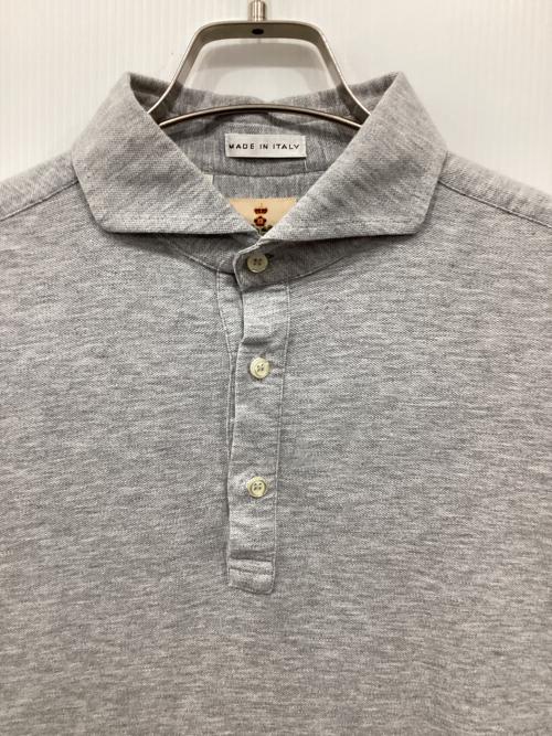 GUY ROVER（ギローバー）GUY ROVER (ギローバー) カッタウェイ カノコ ポロシャツ グレー サイズ:Lの古着・服飾アイテム