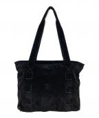 BOTTEGA VENETAボッテガベネタ）の古着「スウェードトートバッグ」｜ブラック