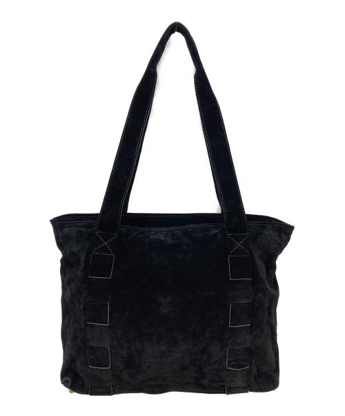 BOTTEGA VENETA（ボッテガベネタ）BOTTEGA VENETA (ボッテガベネタ) スウェードトートバッグ ブラックの古着・服飾アイテム