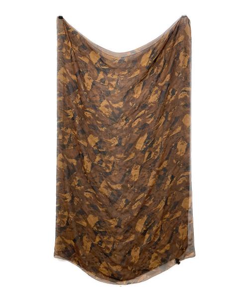 BOTTEGA VENETA（ボッテガベネタ）BOTTEGA VENETA (ボッテガベネタ) 総柄スカーフ ブラウンの古着・服飾アイテム