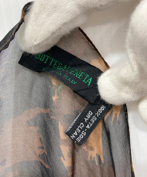 BOTTEGA VENETA（ボッテガベネタ）BOTTEGA VENETA (ボッテガベネタ) 総柄スカーフ ブラウンの古着・服飾アイテム