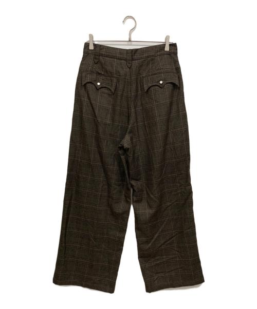 Ballsy.Brothers（ボールジーブラザーズ）Ballsy.Brothers (ボールジーブラザーズ) ウエスタンチェックセットアップ ブラウン サイズ:Mの古着・服飾アイテム