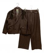 Ballsy.Brothersボールジーブラザーズ）の古着「ウエスタンストライプセットアップ」｜ブラウン